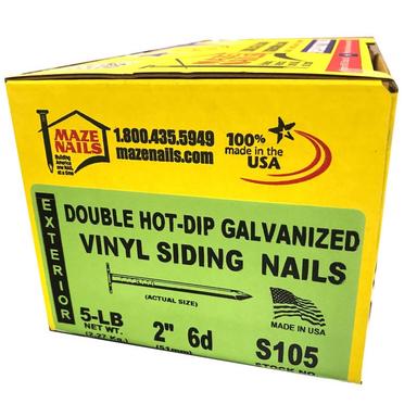 NAIL SIDING VINYL LRG 2"