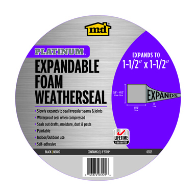 WEATHERSEAL EXPDBL FOAM 1.5"X8'