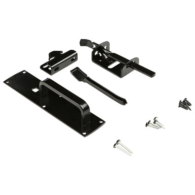 GATE LATCH THMB BLK 6.3"