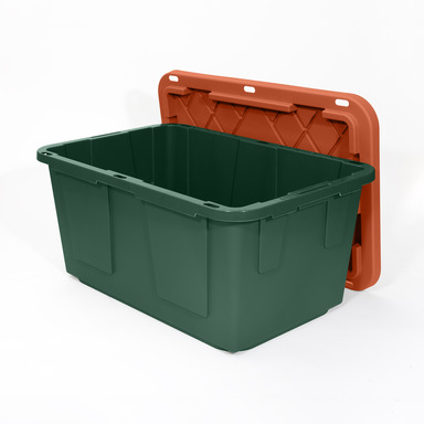 Storage Bin Grn/red 27gl