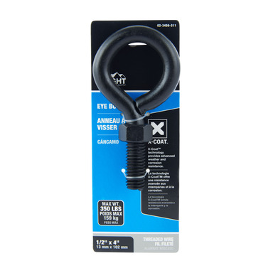 EYEBOLT STL BLK 4X1/2"