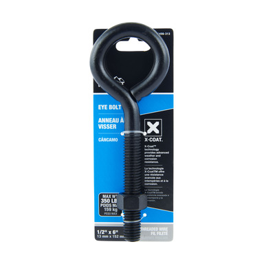 EYEBOLT STL BLK 6X1/2"