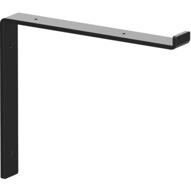 BRACKET SHLF STL BLK 12"