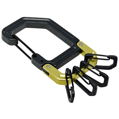 CARABINER BK/GN ALUM