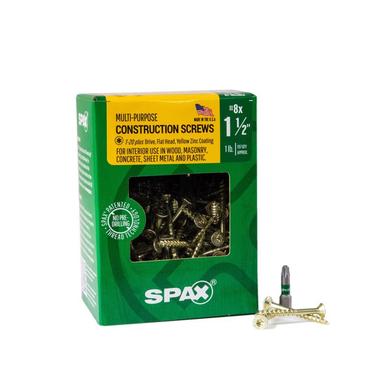 Constr Screw #8x1-1/2"