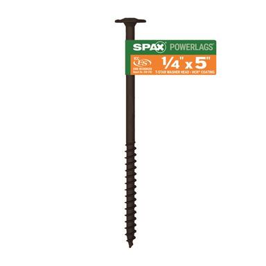 Lag Screw 1/4"x5" Hcr