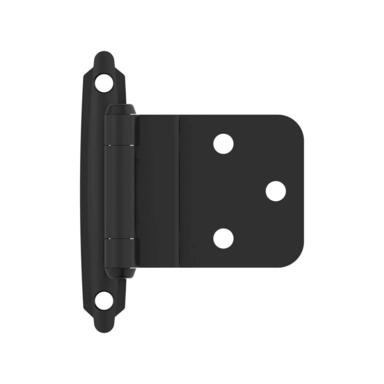 INSET HING MATTE BLK 2PK