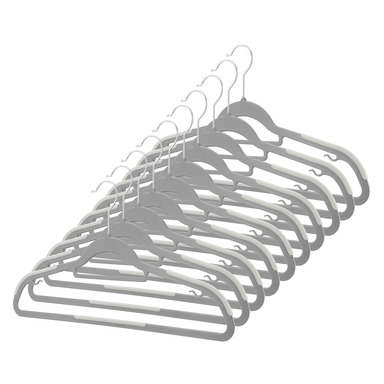 Hanger Plastic Gray 10pk