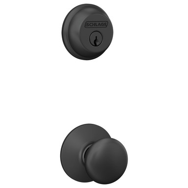 Schlage Plymouth Black Bolt/Knob