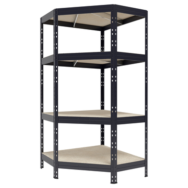 SHELF 4TIER MTL 71"H