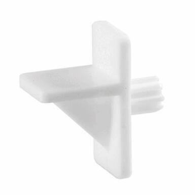 SHLF CLP PLSC WHT1/4"8PK