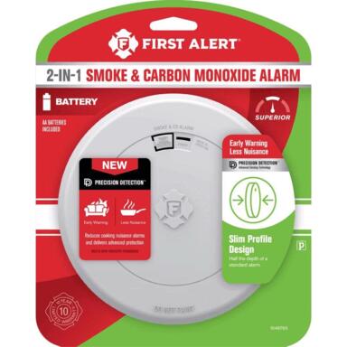 Fa Batt Slim Smoke & Co Alarm
