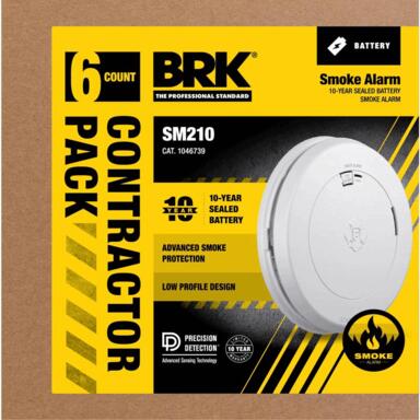 PHOTOELECTRIC ALARM 10Y 6PK