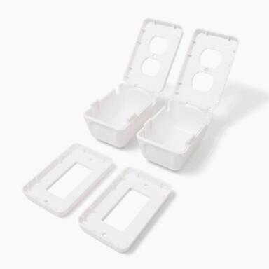 OUTLT COVER PLST WHT 2PK