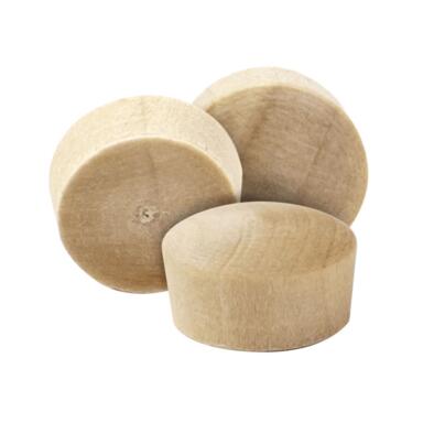 HEAD PLG RND BIRCH 3/8"