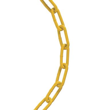 CHAIN 2/0 STEEL YELLOW COATED FT