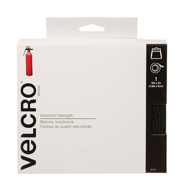 Velcro 2"x15'ind Str Blk