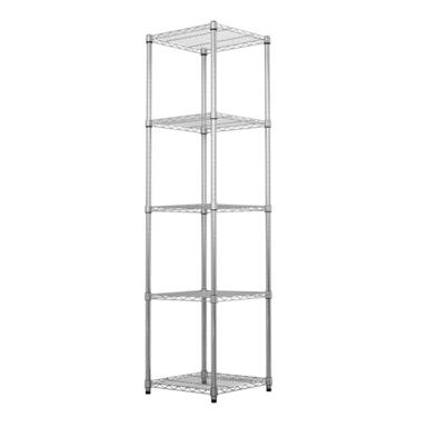 Mr Shelvng 5-tier 18"x18" Stl