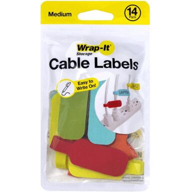 CABLE LABELS ASST 14PK