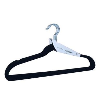 Cs Hanger Clothes Plastc Blk 5pk