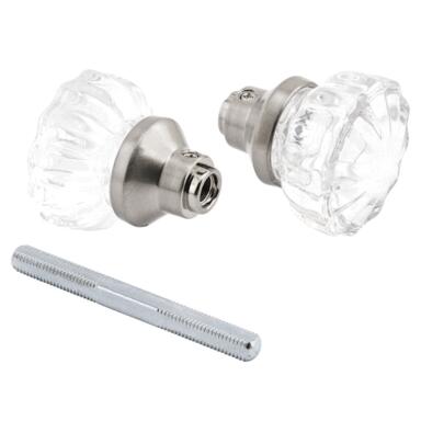 PASSAGE DOOR KNOB SET SN