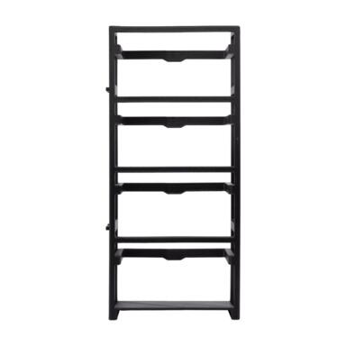 4-TIER SHELVING UNIT BLK