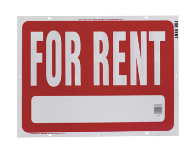 SIGN FOR RENT 18X24 PLST