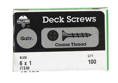 GALV DECK SCREW 6X1