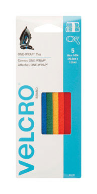 Velcro Brand One-Wrap Strap 8 in. L 5 pk