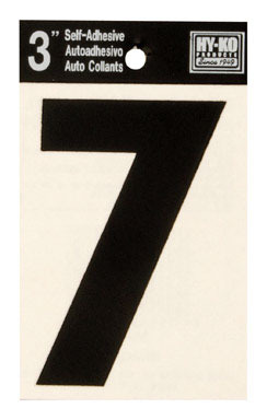 NUMBER 7 VINYL 3"BLACK