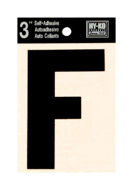 LETTER F VINYL 3"BLACK