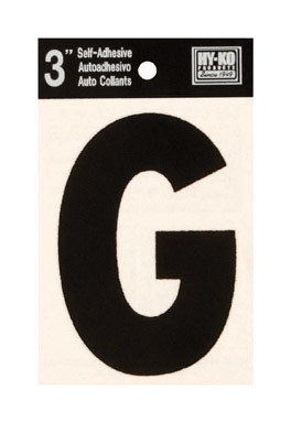 LETTER G VINYL 3"BLACK