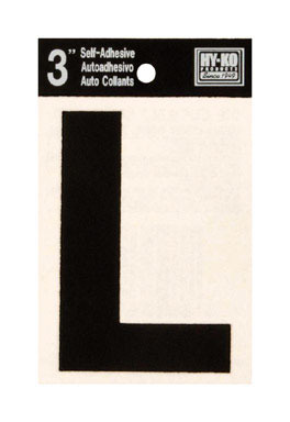 LETTER L VINYL 3"BLACK