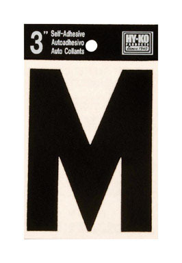 LETTER M VINYL 3"BLACK