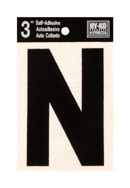 LETTER N VINYL 3"BLACK