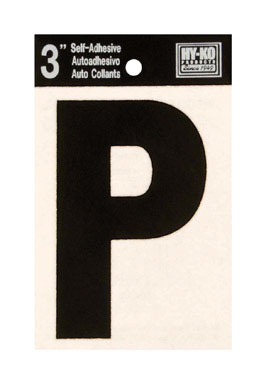 LETTER P VINYL 3"BLACK