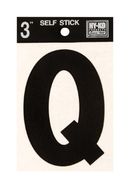 LETTER Q VINYL 3"BLACK