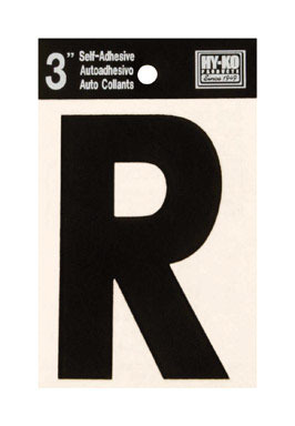 LETTER R VINYL 3"BLACK