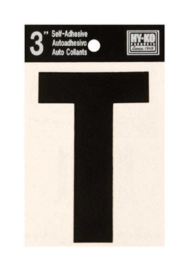 LETTER T VINYL 3"BLACK