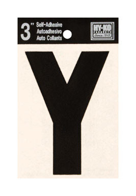 LETTER Y VINYL 3"BLACK