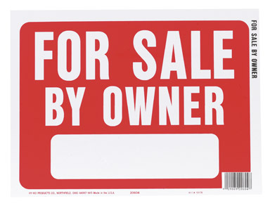 SIGN 4 SALE BY OWNER9X12