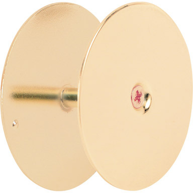 Prime-Line Brass Plated Steel Hole Cover Plate 1 pk