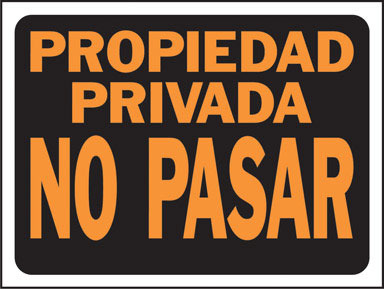 SIGN PROPIEDAD PRIVADO