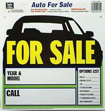 SIGN AUTO FOR SALE