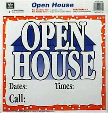 SIGN OPEN HOUSE