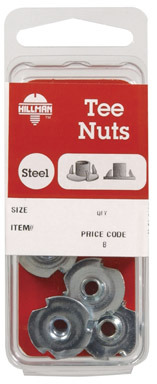 10-24 3PRONGED TEE NUTS 4PK