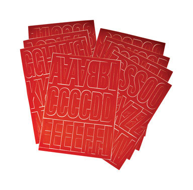 3"NUMBER/LETTER KIT -RED