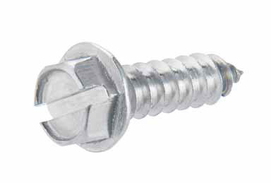 Hillman No. 12  S X 3/4 in. L Slotted Hex Washer Head Sheet Metal Screws 100 pk