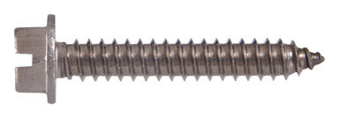 Hillman No. 12  S X 1 in. L Slotted Hex Washer Head Sheet Metal Screws 100  1 pk