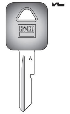 KEYBLANK GM PLASTIC GRN